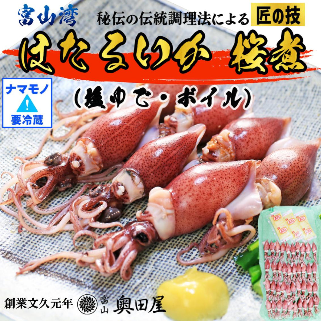 富山県(滑川)産 エサ用冷凍ホタルイカ 約200g入×５