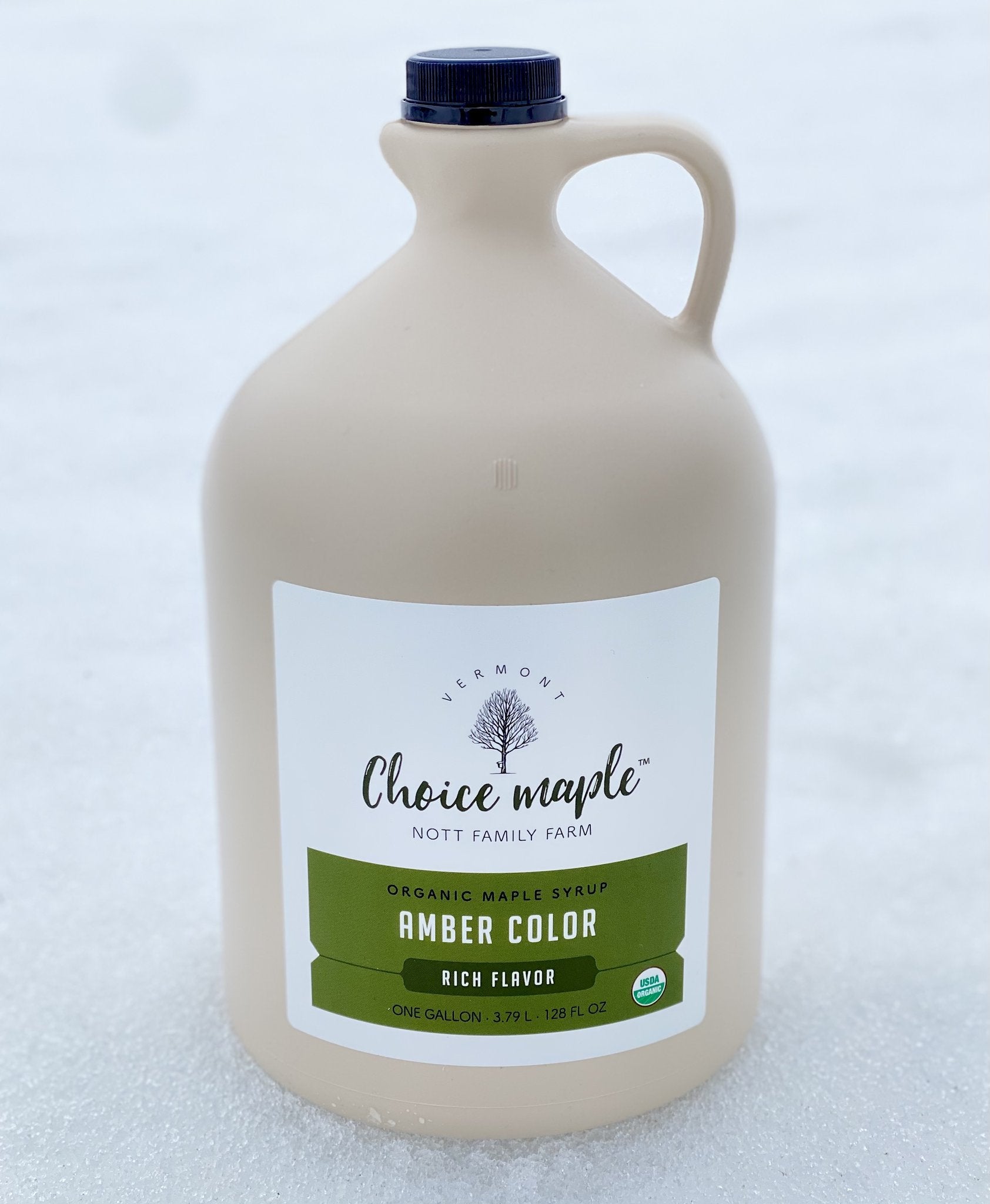 Organic Maple Syrup, 4 One Gallon Case Choice Maple