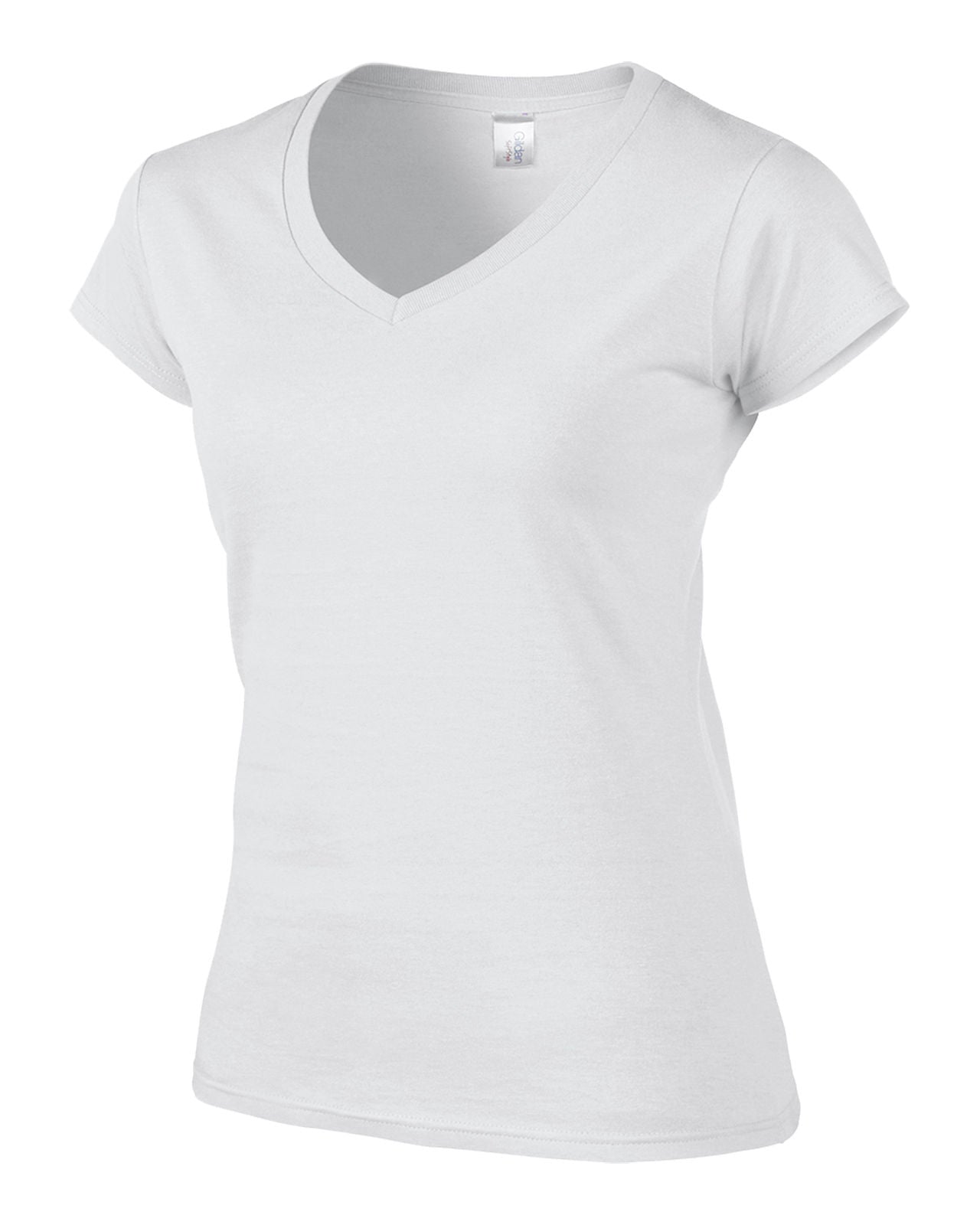 Gildan Ladies V Neck T Shirt Womens Top Tee Vest Wholesale All Sizes