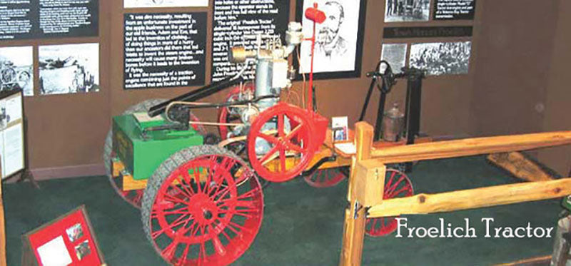 Photo of an 1892 Froelich Tractor