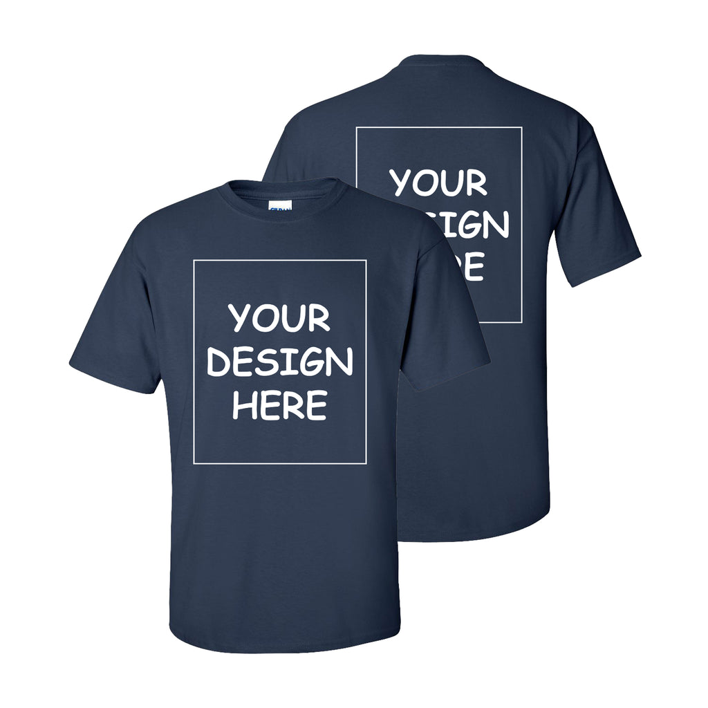 Custom T-Shirt Short Sleeve Single Two Side Print – Mandy's Tees LLC