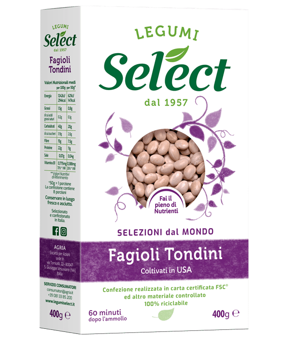 SELECT FAGIOLI CANNELLINI 400 GR (18 in a box) –  - The  best E-commerce of Italian Food in UK