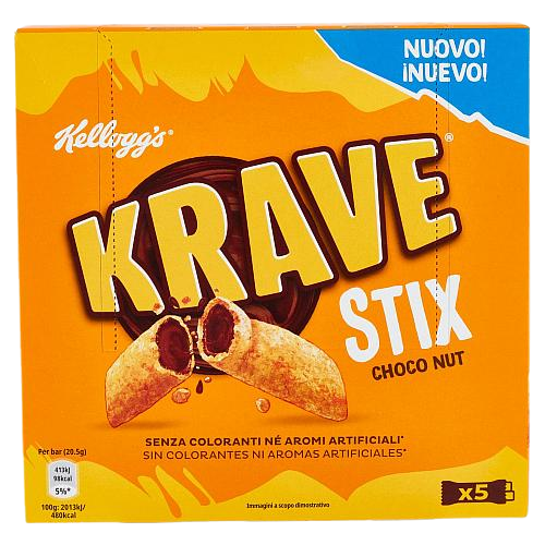 KELLOGG'S CEREALS CHOCO KRAVE CHOCO NUT 410 GR (10 in a box) –   - The best E-commerce of Italian Food in UK