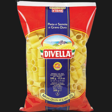 DIVELLA PASTA DI SEMOLA MEZZI OCCHI DI LUPO  500 GR (24 in a box) –   - The best E-commerce of Italian Food in UK