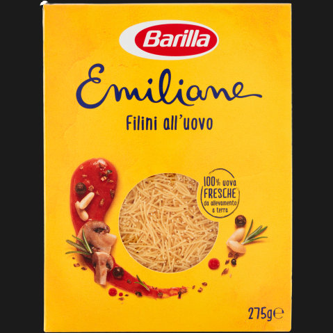 BARILLA PASTA ALL'UOVO EMILIANE FILINI 275 GR (24 IN A BOX) –   - The best E-commerce of Italian Food in UK