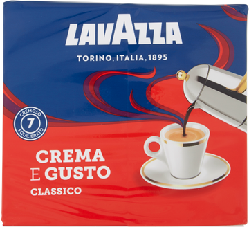 LAVAZZA CAFFE' MACINATO CREMA E GUSTO FORTE 250 GR X2 (10 in a box) –   - The best E-commerce of Italian Food in UK