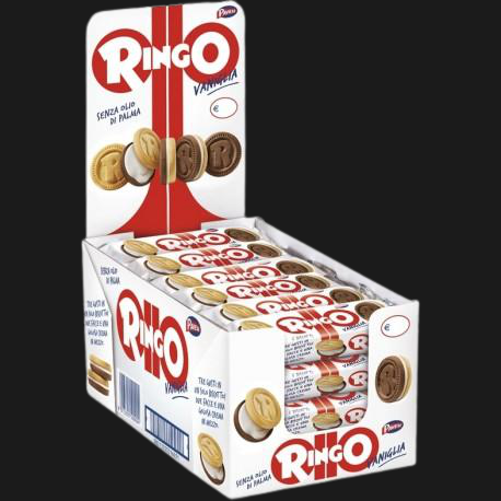 Biscotti Ringo Pavesi alla Vaniglia 24 pezzi da 6 biscotti Pavesi