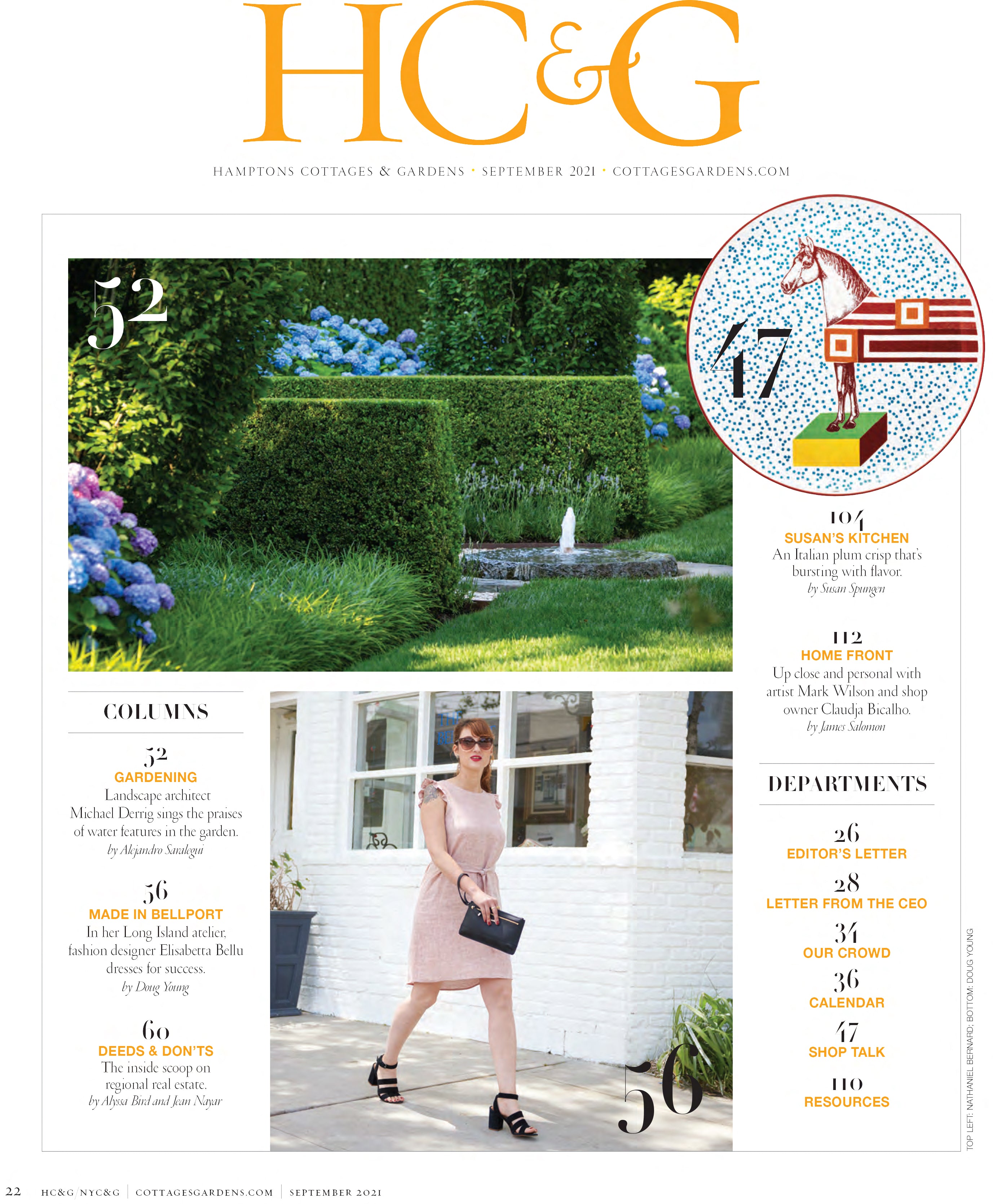 HC&G(Hamptons Cottages & Gardens) Sitting Pretty Elisabetta Bellu article