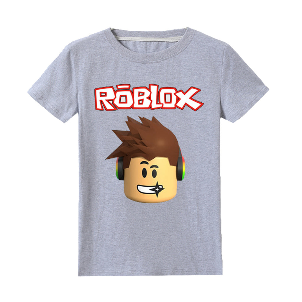 Game Roblox Icon Printed T Shirt Cotton Short Sleeve Tees For Kids Nfgoods - fnaf roblox t shirt ft freddy
