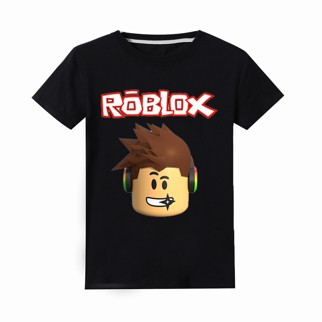 Game Roblox Icon Printed T Shirt Cotton Short Sleeve Tees For Kids Nfgoods - t shirt icon roblox