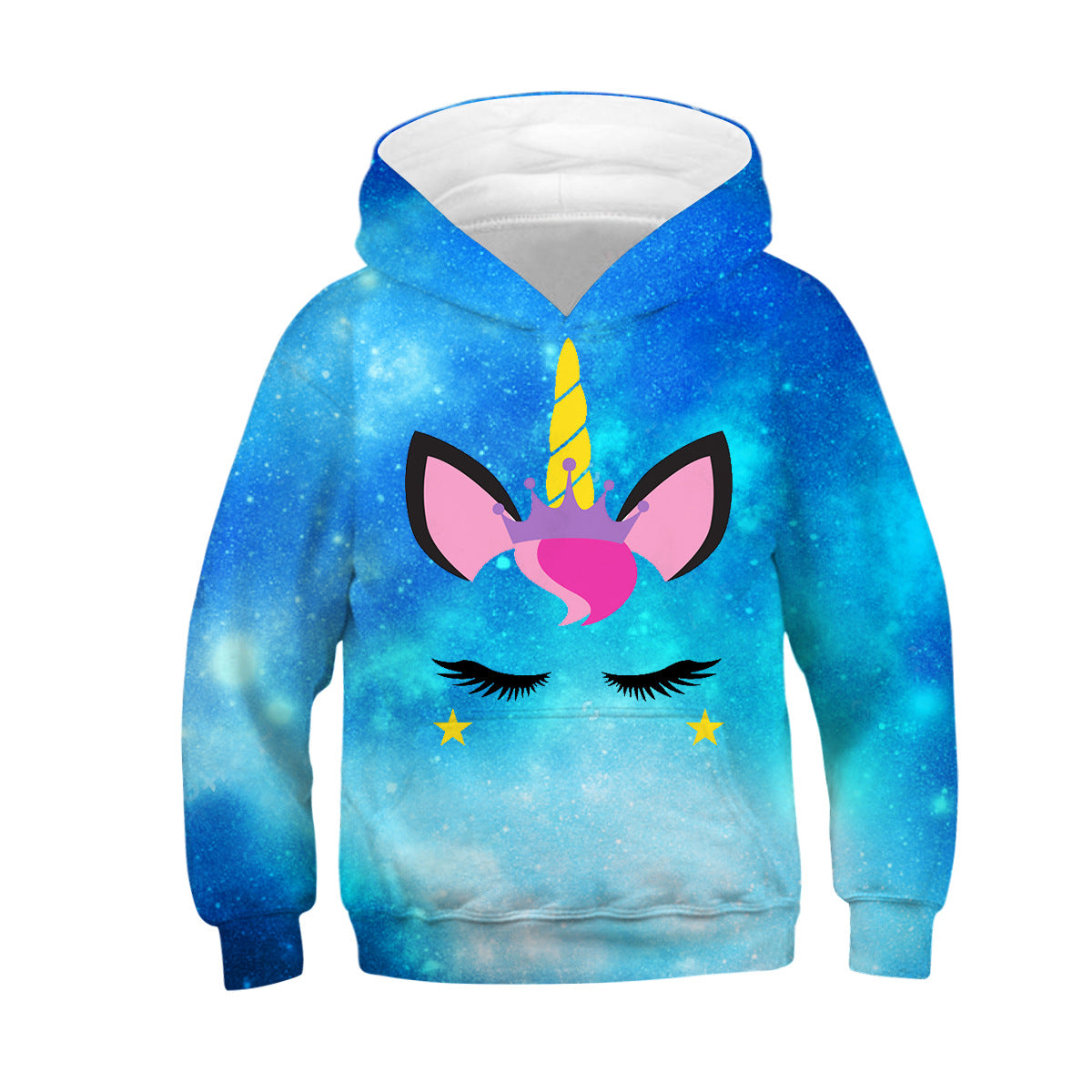 Kids Hoodie Unicorn Galaxy Print Hooded Sweatshirt Nfgoods - galaxy free roblox hoodie