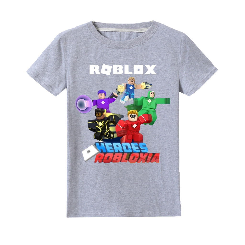 Fashion Kids Roblox Game Print T Shirt Summer Short Sleeve - roblox fashoin game