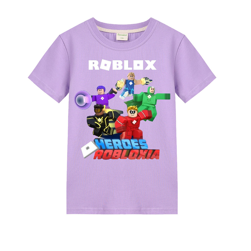 Fashion Kids Roblox Game Print T Shirt Summer Short Sleeve - how to make a t shirt roblox 2019