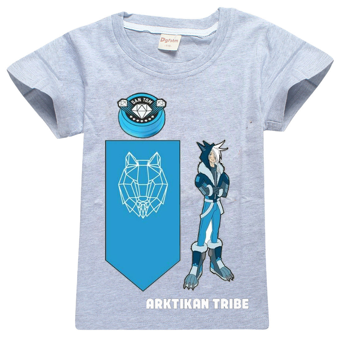 Dan Tdm Tour Arktikan Tribe Snow Wolf Kids Cotton T Shirt Nfgoods - snow kid shirt roblox