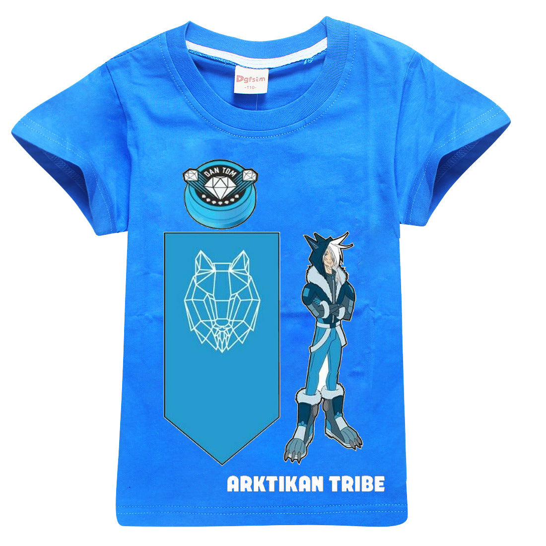 Dan Tdm Tour Arktikan Tribe Snow Wolf Kids Cotton T Shirt Nfgoods - snow kid shirt roblox