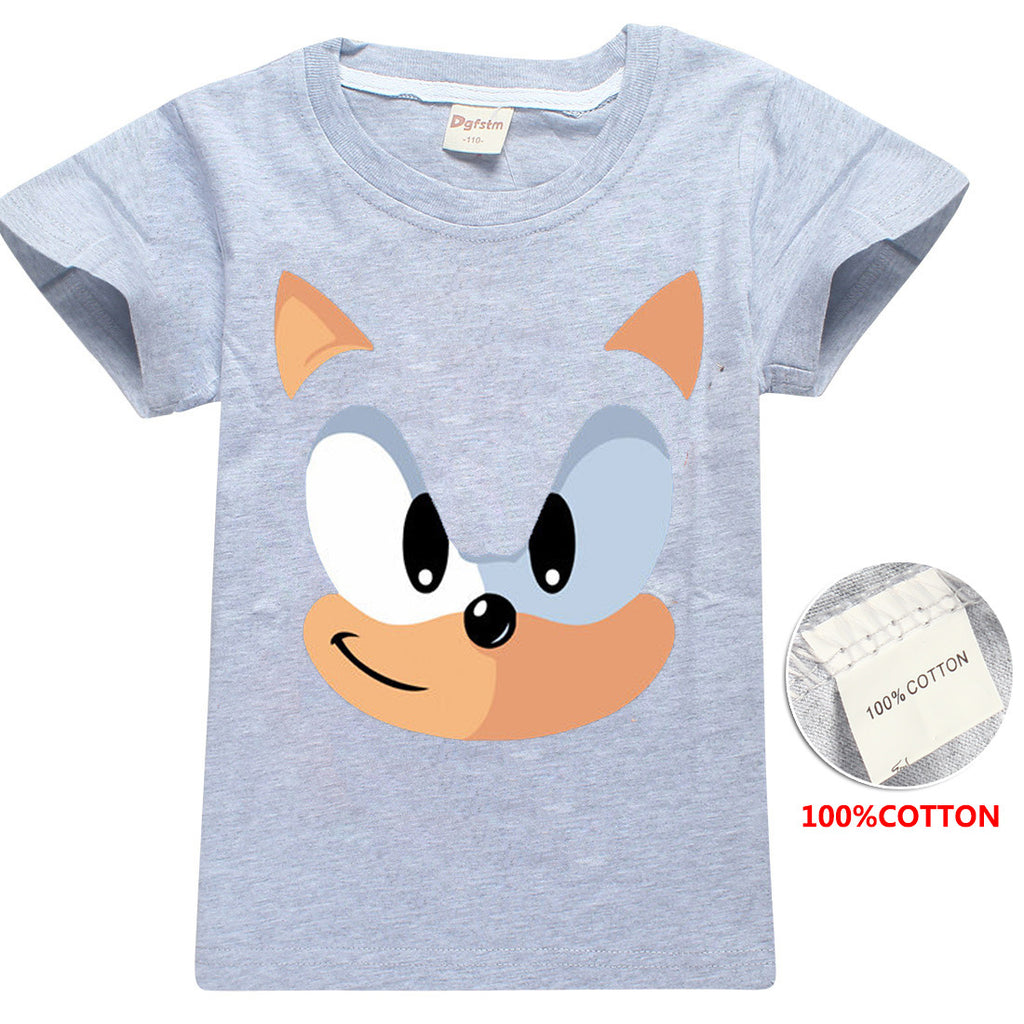 Kids Sonic The Hedgehog Classic Sonic Cute Cotton T Shirt Nfgoods - classic sonic shirt roblox