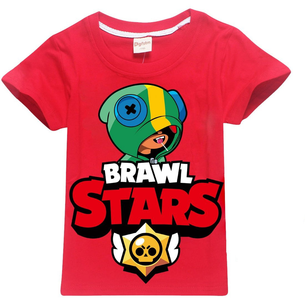 Kids Brawl Stars Leon Cotton T Shirt Nfgoods - t shirt brawl stars enfant