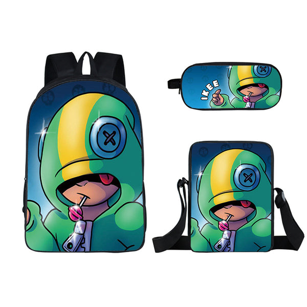 Brawl Stars Leno Backpack With Lunch Bag And Pencil Case Nfgoods - brawl star grande photo