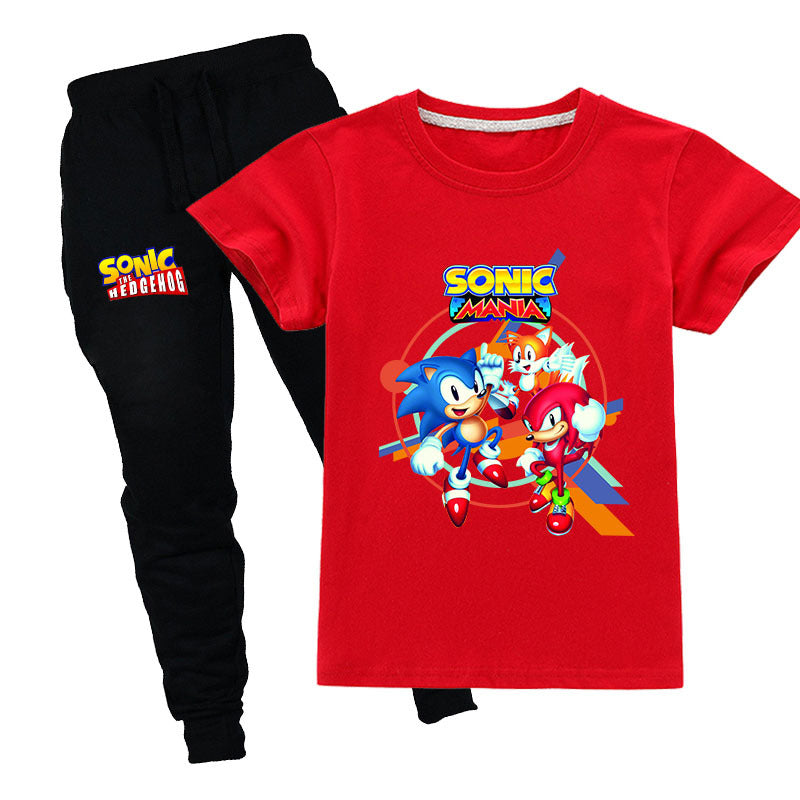 Kids Set Sonic And Tails And Knuckles The Echidna T Shirt With Pants Nfgoods - roblox knuckles shirt