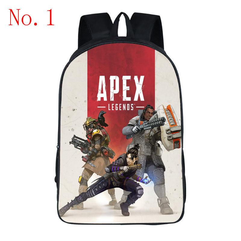 Game Apex Legends Bloodhound Gibraltar Wraith Backpack School Supplies Nfgoods - roblox backpack kids 3pcs school bag set boys gaming bookbag