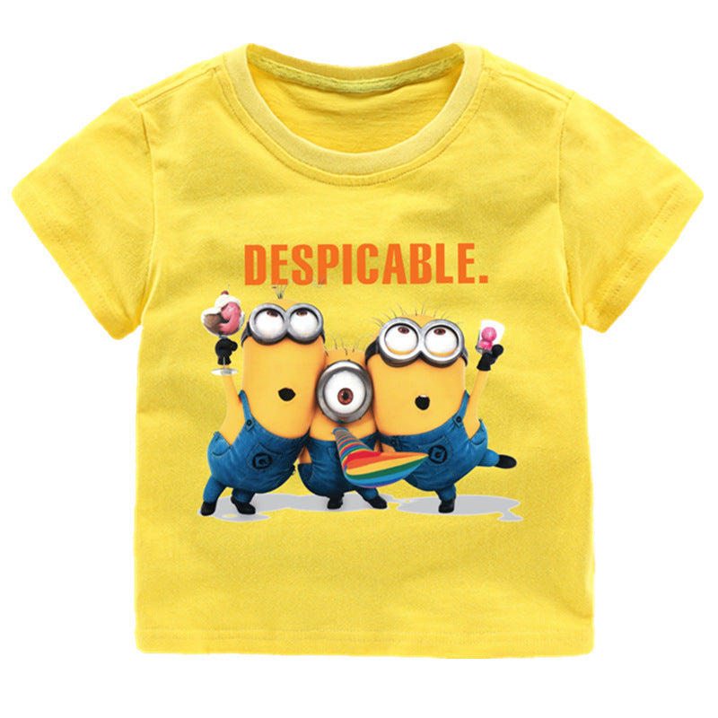 Despicable Me Minions Print T Shirt For Boys And Girls - short sleeve minion t shirt roblox