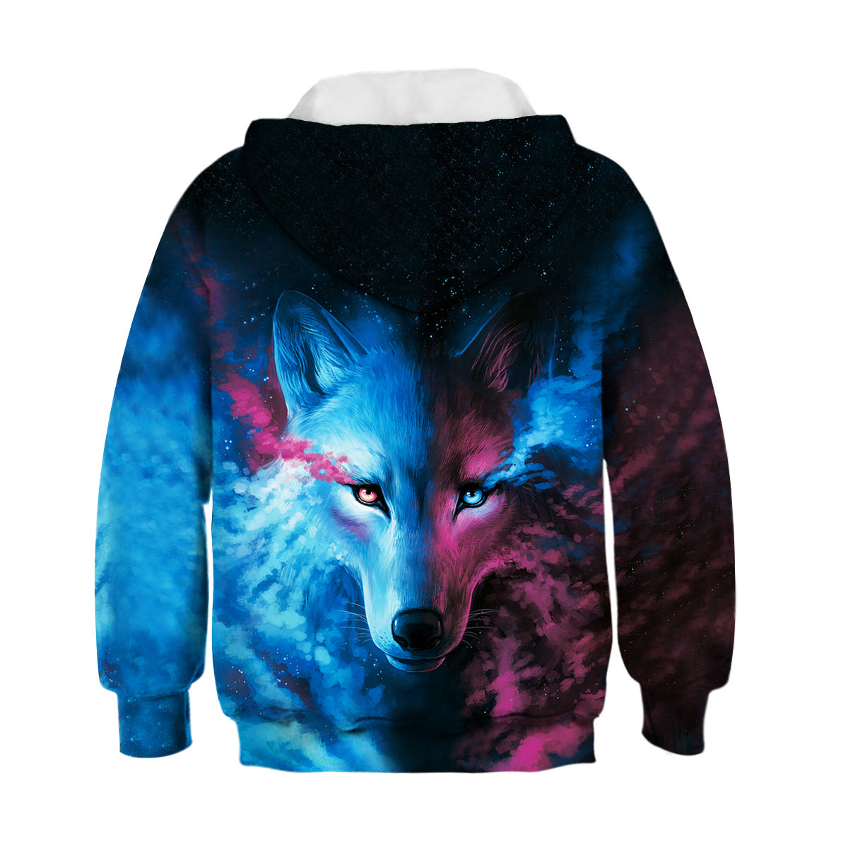 Kids Wolf Hoodie Boys Teens Girls 3d Galaxy Print Sweatshirt Pullover Nfgoods - cute purple wolf t shirt roblox