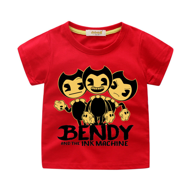 Bendy and the Ink Machine three  Different countenance  kids t-shirt - nfgoods