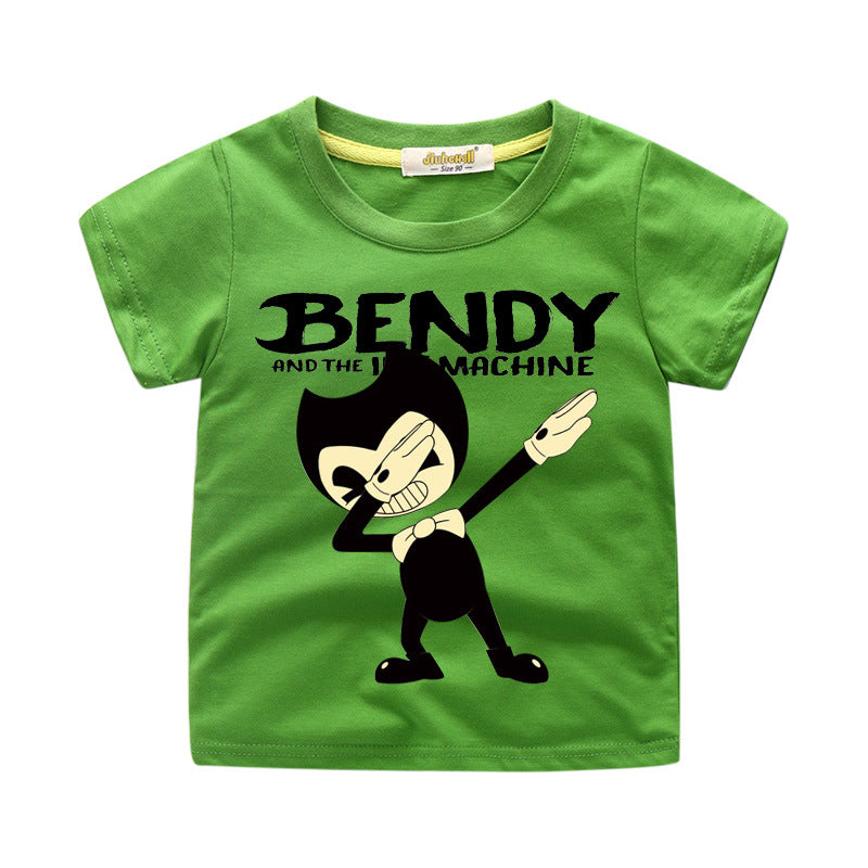 Bendy And The Ink Machine T Shirt Kids Cotton Shirt Funny Youth Tee 1 Nfgoods - kids boys girls marshmello roblox t shirt surprise doll