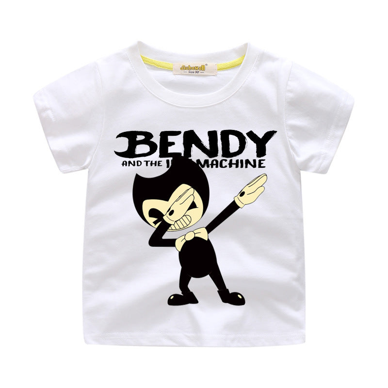 Bendy And The Ink Machine T Shirt Kids Cotton Shirt Funny Youth Tee 1 Nfgoods - ink bendy roblox shirt