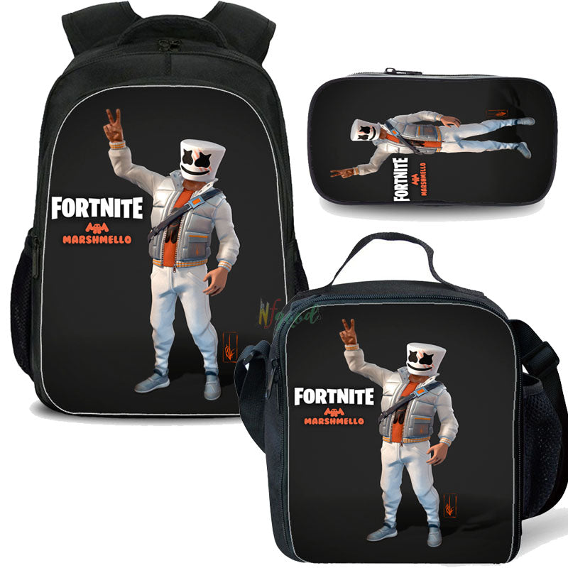 Fortnite Marshmello Backpack Lunch Bag Pencil Case Nfgoods - roblox bags nfgoods