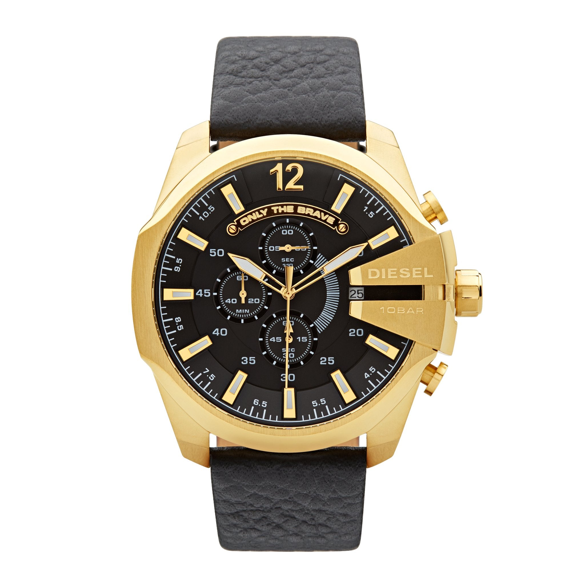 Diesel Mega Chief Chronograph Watch DZ4344 - Black/Gold | MODE STORE