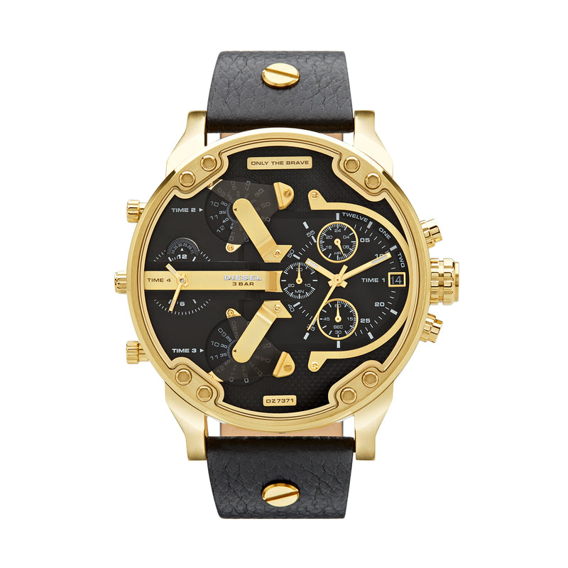 Diesel Mr. Daddy 2.0 Chronograph Watch DZ7371 - Gold/Black | MODE STORE