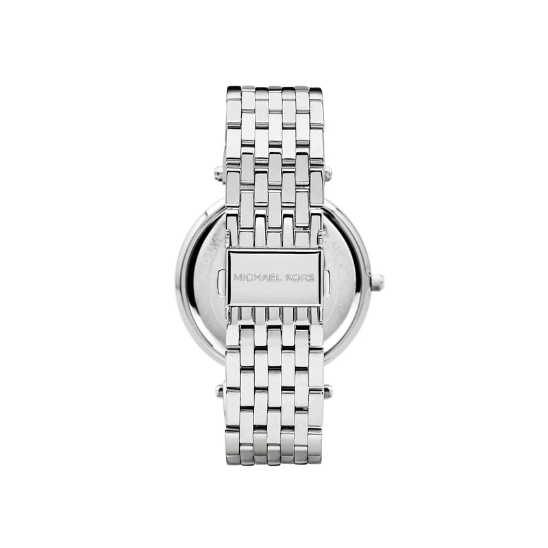 michael kors silver boyfriend watch