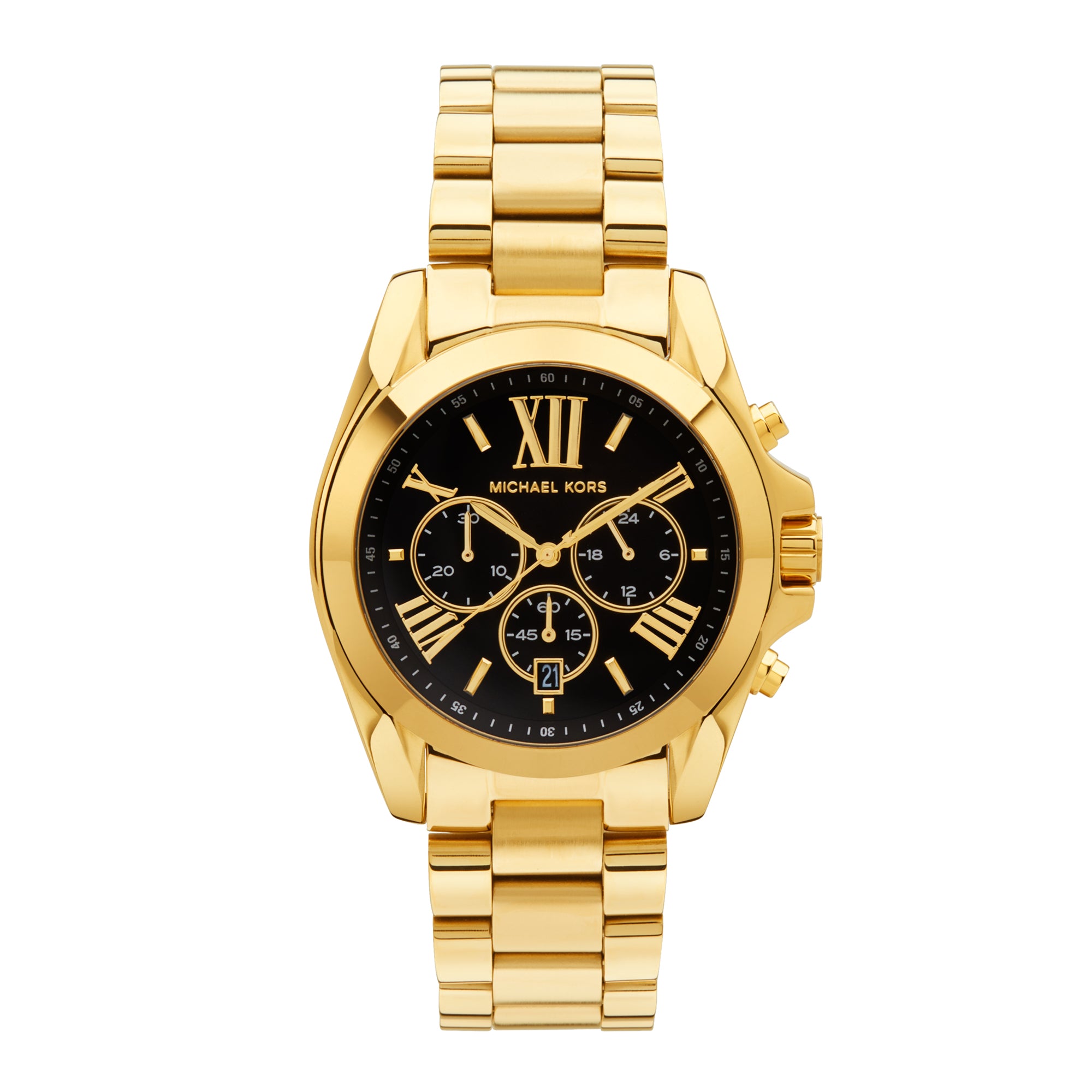 Michael Kors Bradshaw Chronograph Watch MK5739 - Gold/Black | MODE STORE