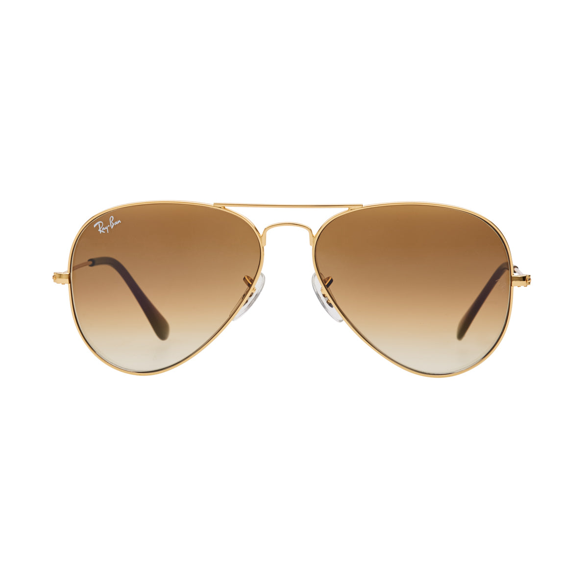 Ray-Ban Aviator Gradient RB3025 Sunglasses - Light Brown/Gold | MODE STORE