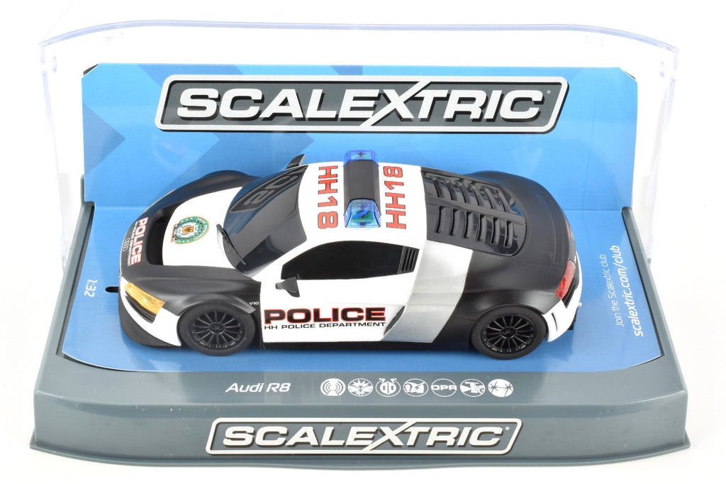 scalextric police car with lights