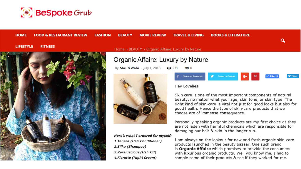 organic affaire product review