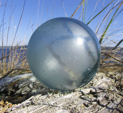 DIY Nautical Faux Glass Floats from Foam Balls