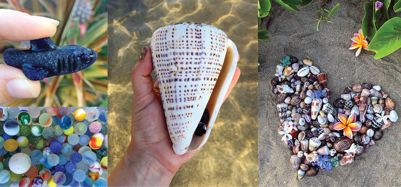 hawaiian seashells and sea glass from @mauibelle