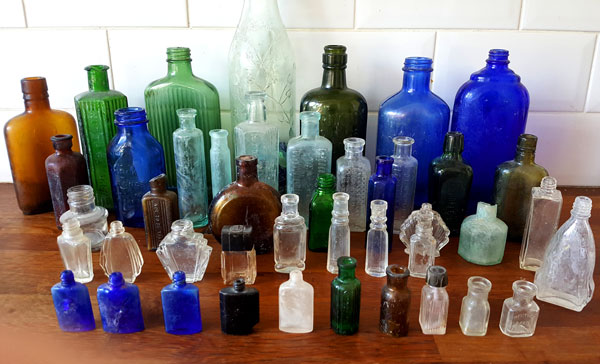 antique bottle collection