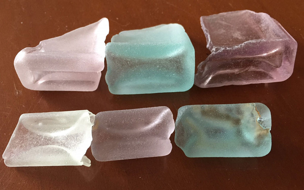 antique sea glass bottle bottoms