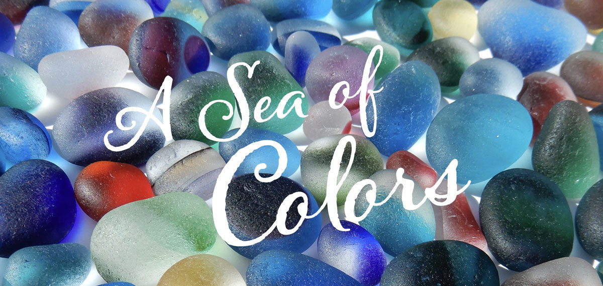 sea glass and beach glass colors