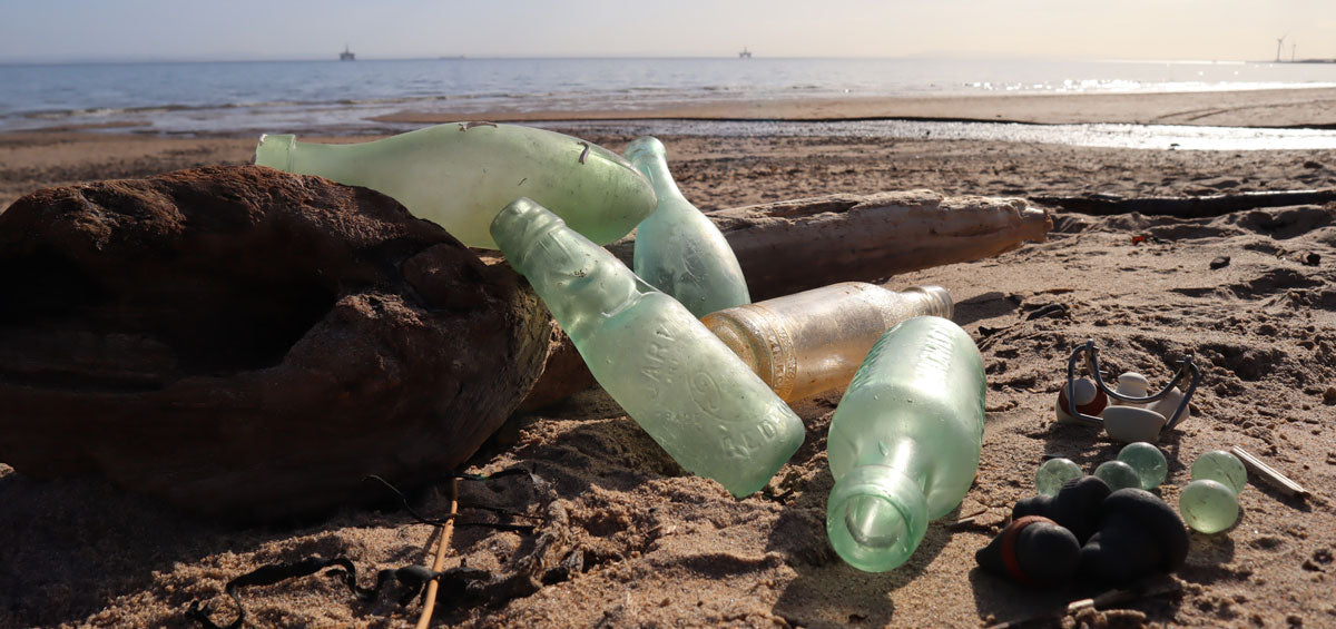 sea glass antique bottles