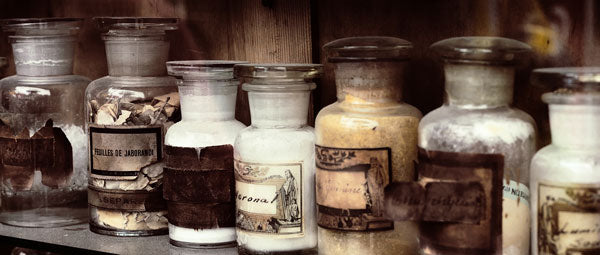 antique medicine jars