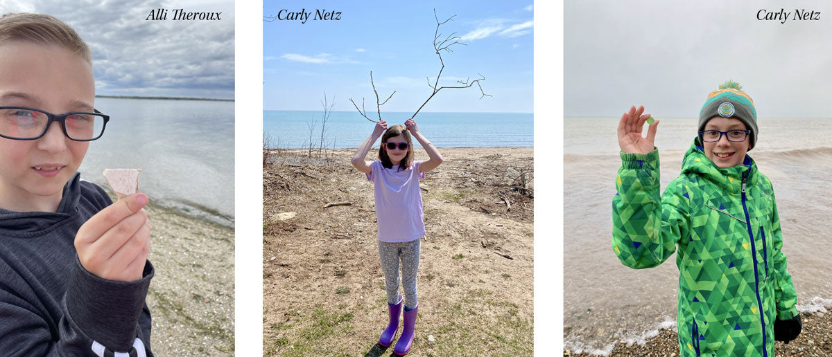 beachcombing kids