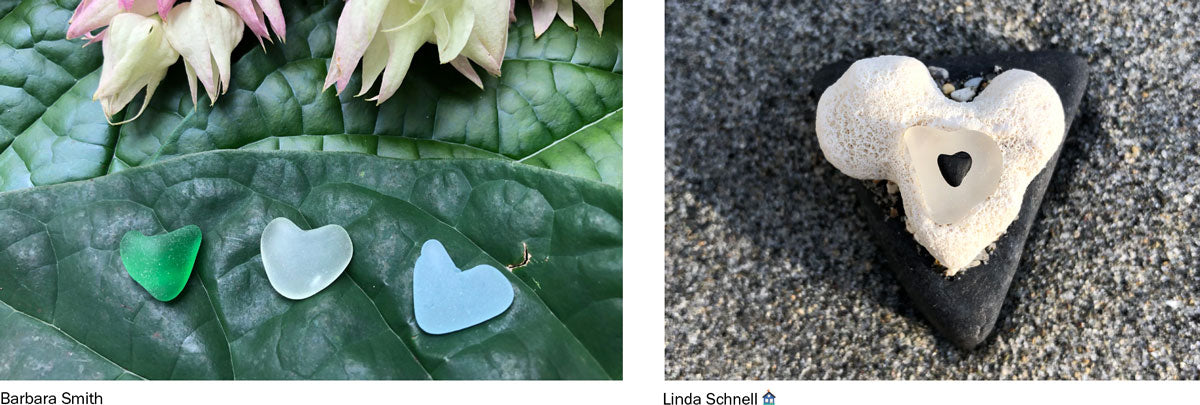 beach love sea glass seashell