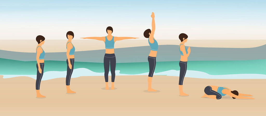 Beach Yoga: Poses To Do Barefoot In The Sand | Beach yoga poses, Beach yoga,  Yoga poses