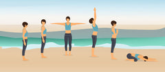 yoga beachcomber poses