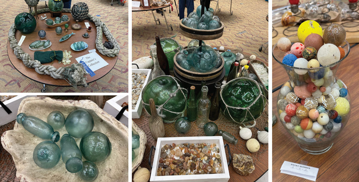 japanese fishing floats and marine debris exhibits