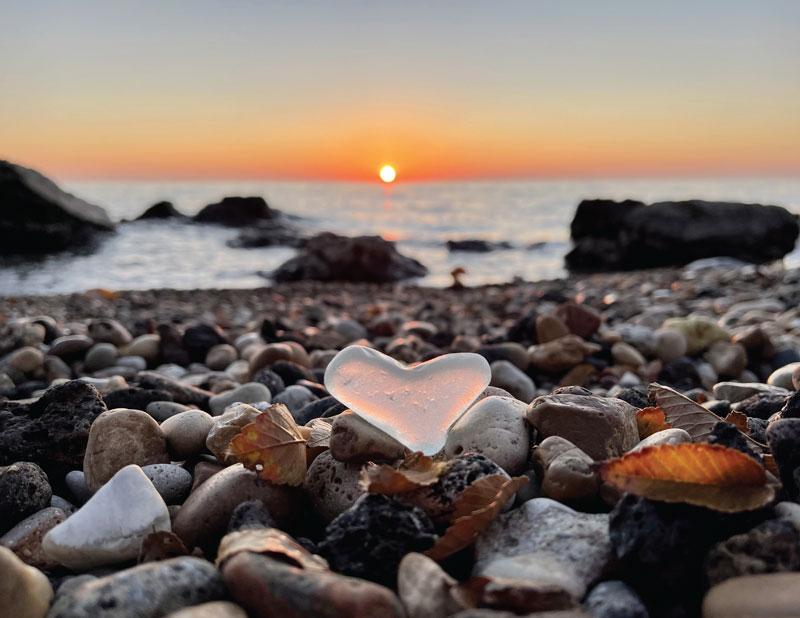 beach glass heart photo finalist